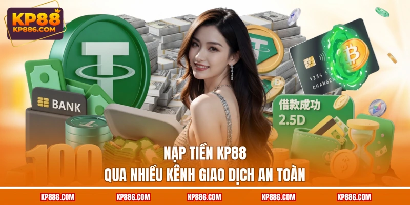 Nạp tiền KP88 qua nhiều kênh giao dịch an toàn